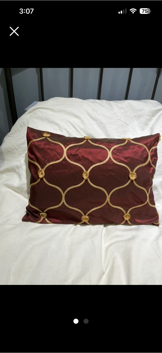 Decorative down pillow