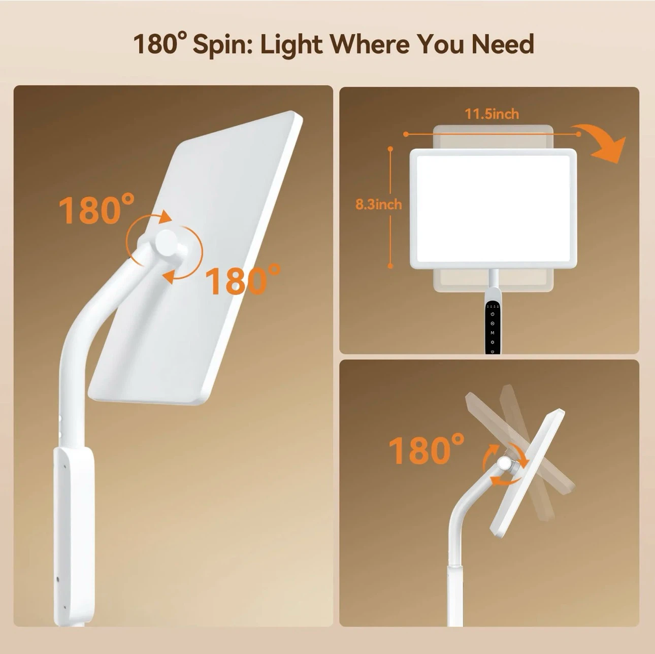 Brand New LASTAR Light Therapy Floor Lamp
