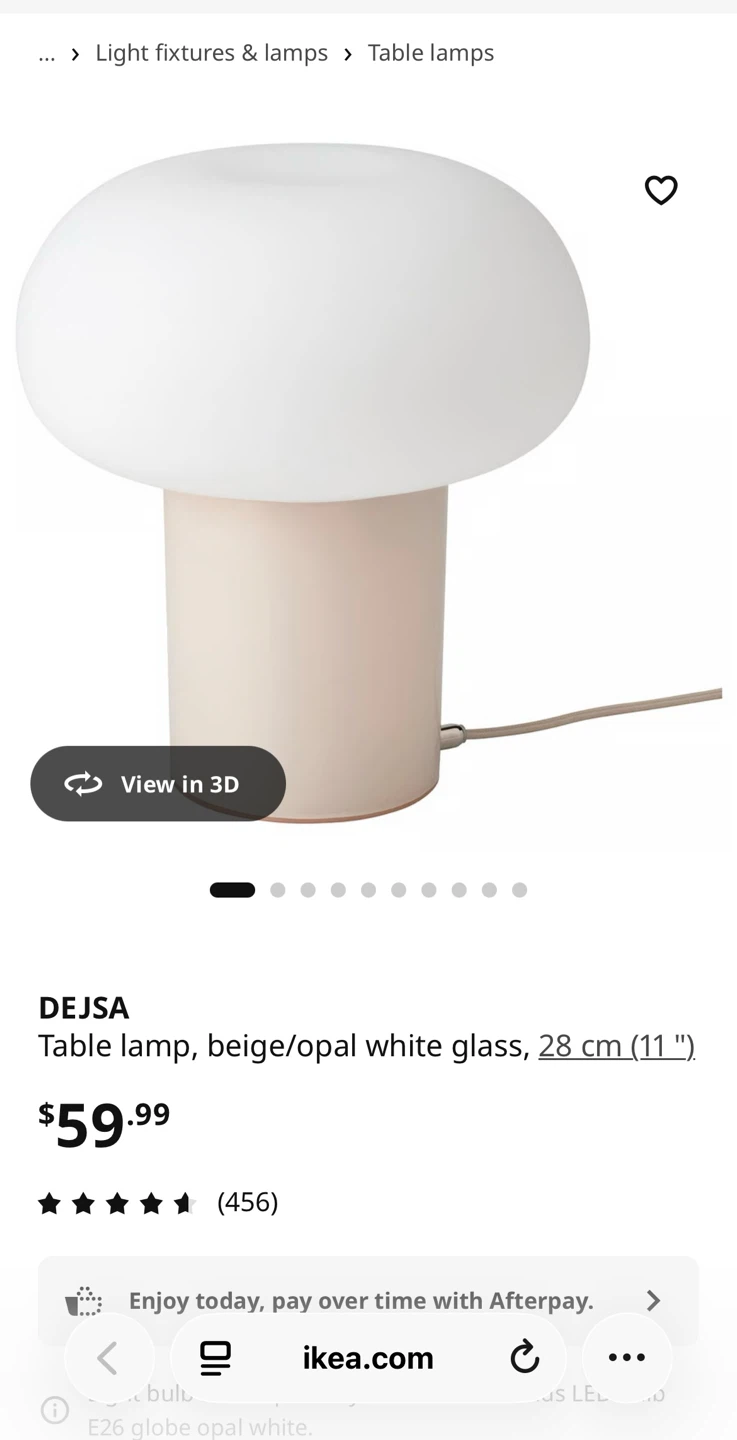 IKEA DEJSA Table Lamp - Beige/Opal White - photo 4
