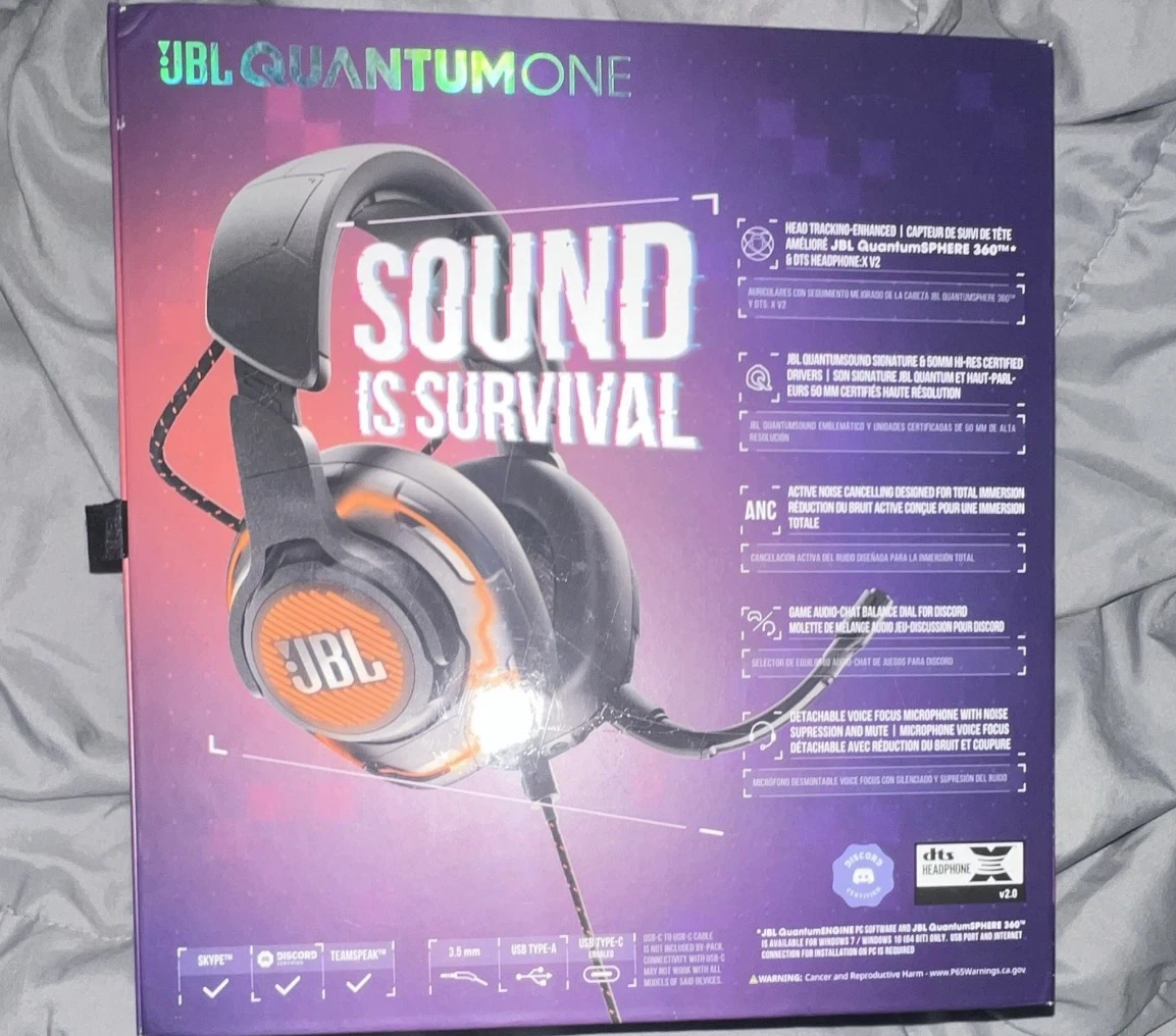 JBL Quantum ONE USB Wired Over-Ear Gaming Headset Brand new - photo 2
