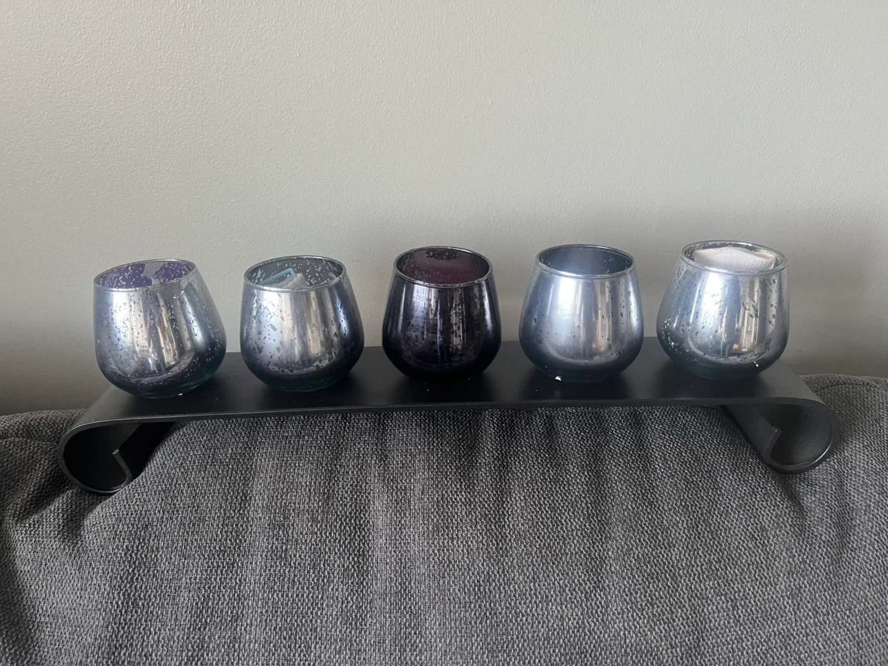 Black 5-Votive Candle Holder Stand - photo 2