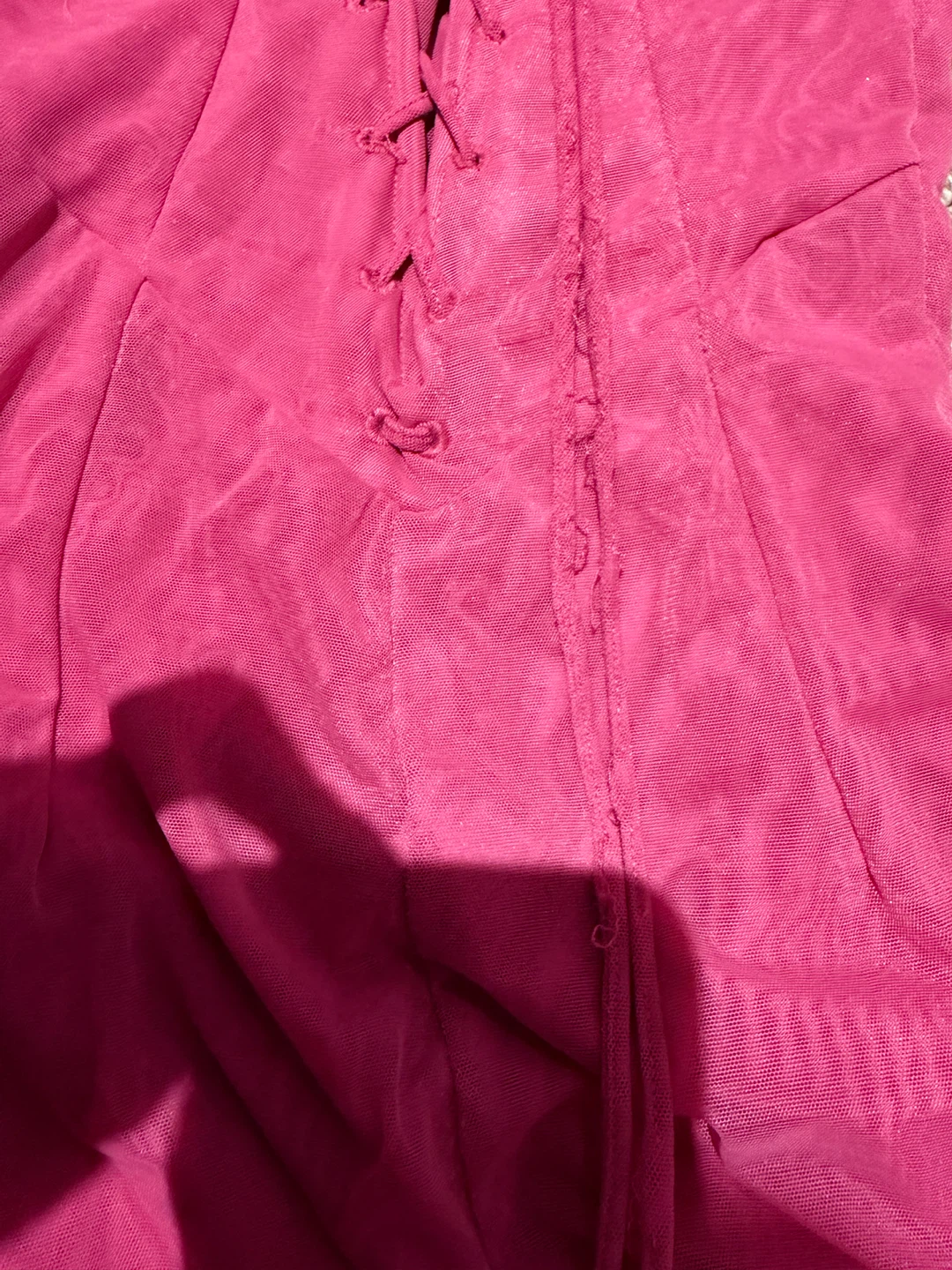 House of CB XS pink lace mesh maxi dress - photo 5