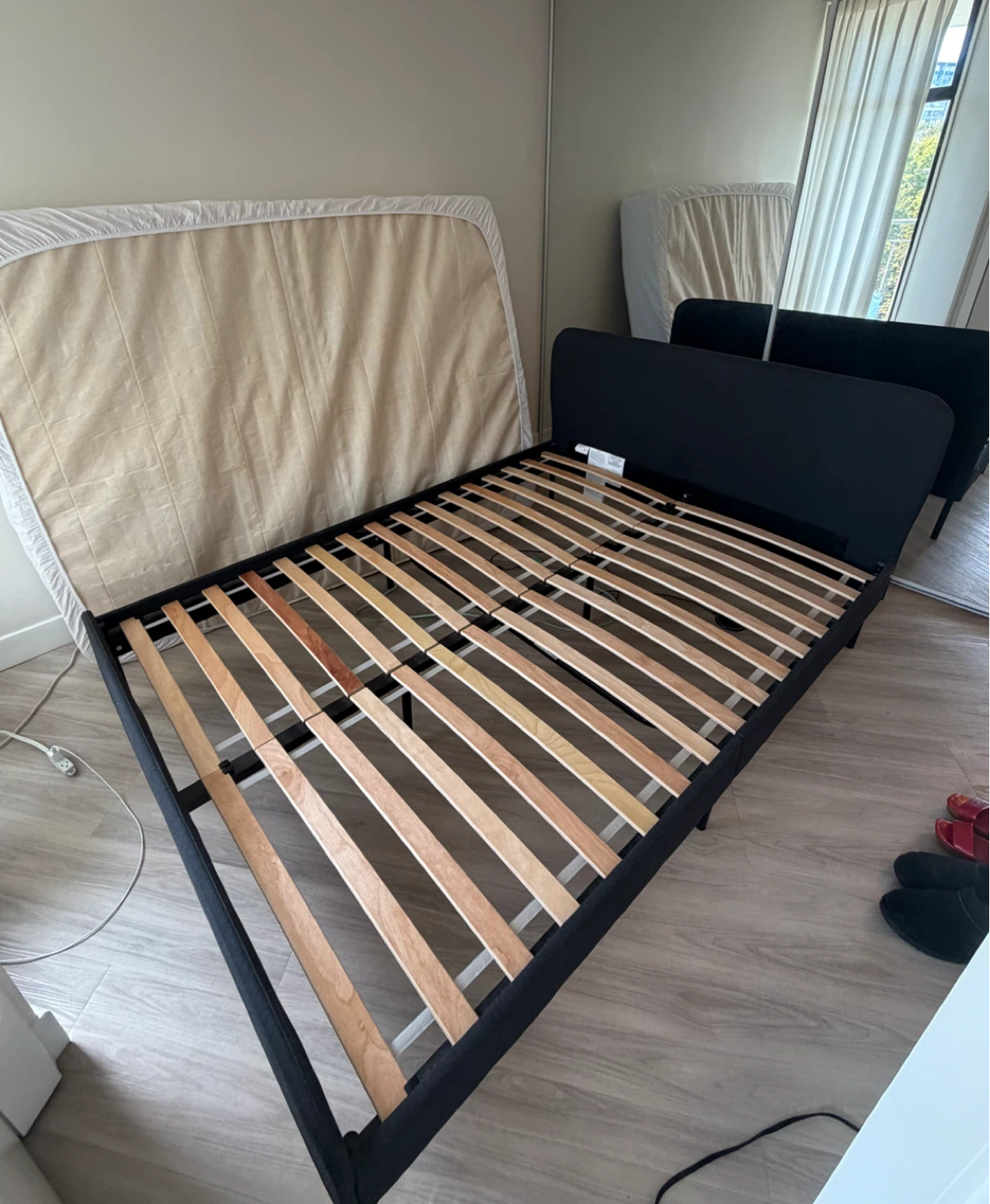 IKEA SLATTUM Upholstered Bed Frame FULL