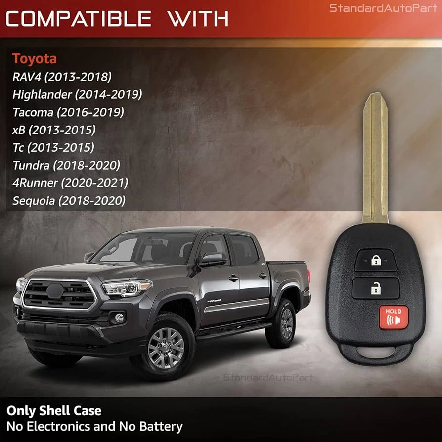 Toyota Key Fob Replacement Shell Case - photo 4