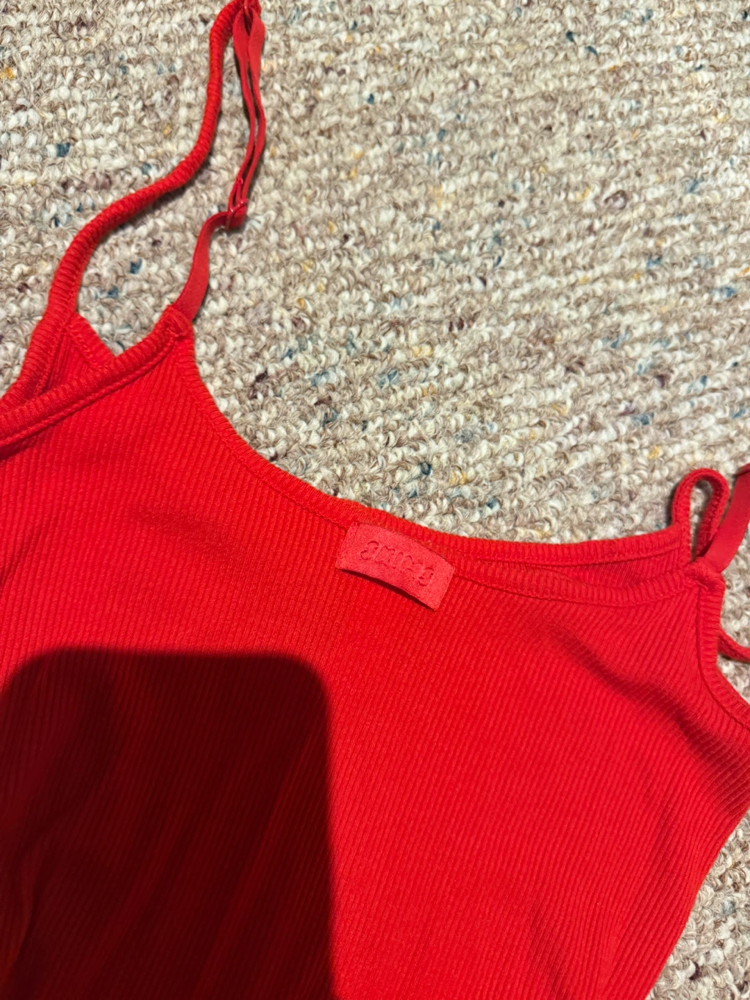 Skims Soft Lounge Long Dress in Red - photo 2