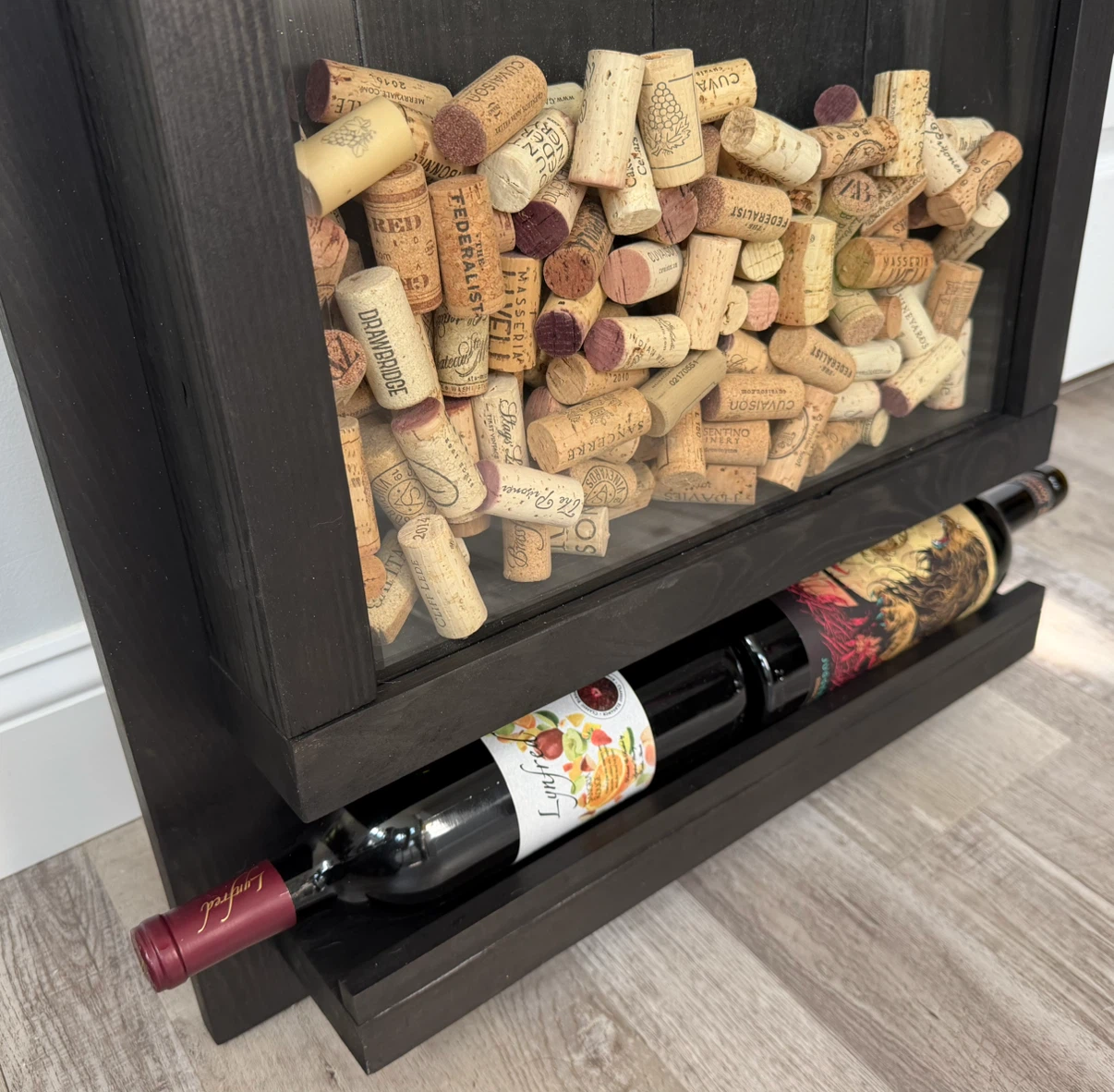 Custom Wine Cork Catcher and Bottle Display