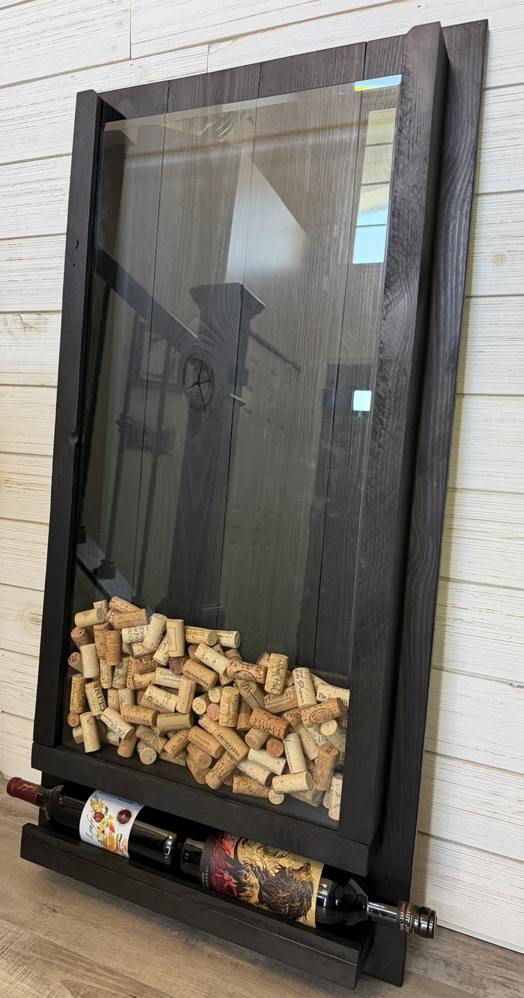 Custom Wine Cork Catcher and Bottle Display - photo 2