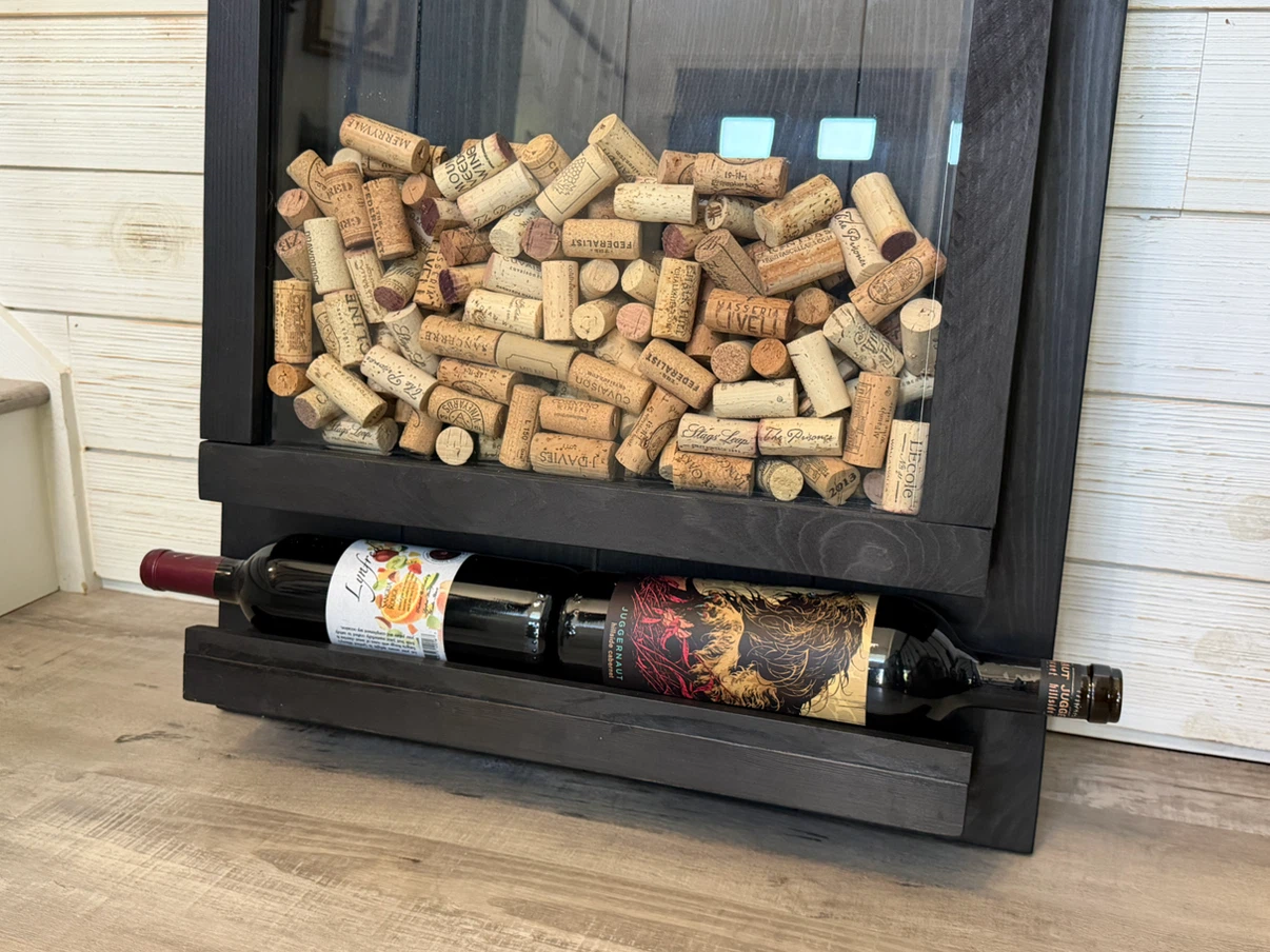 Custom Wine Cork Catcher and Bottle Display - photo 5