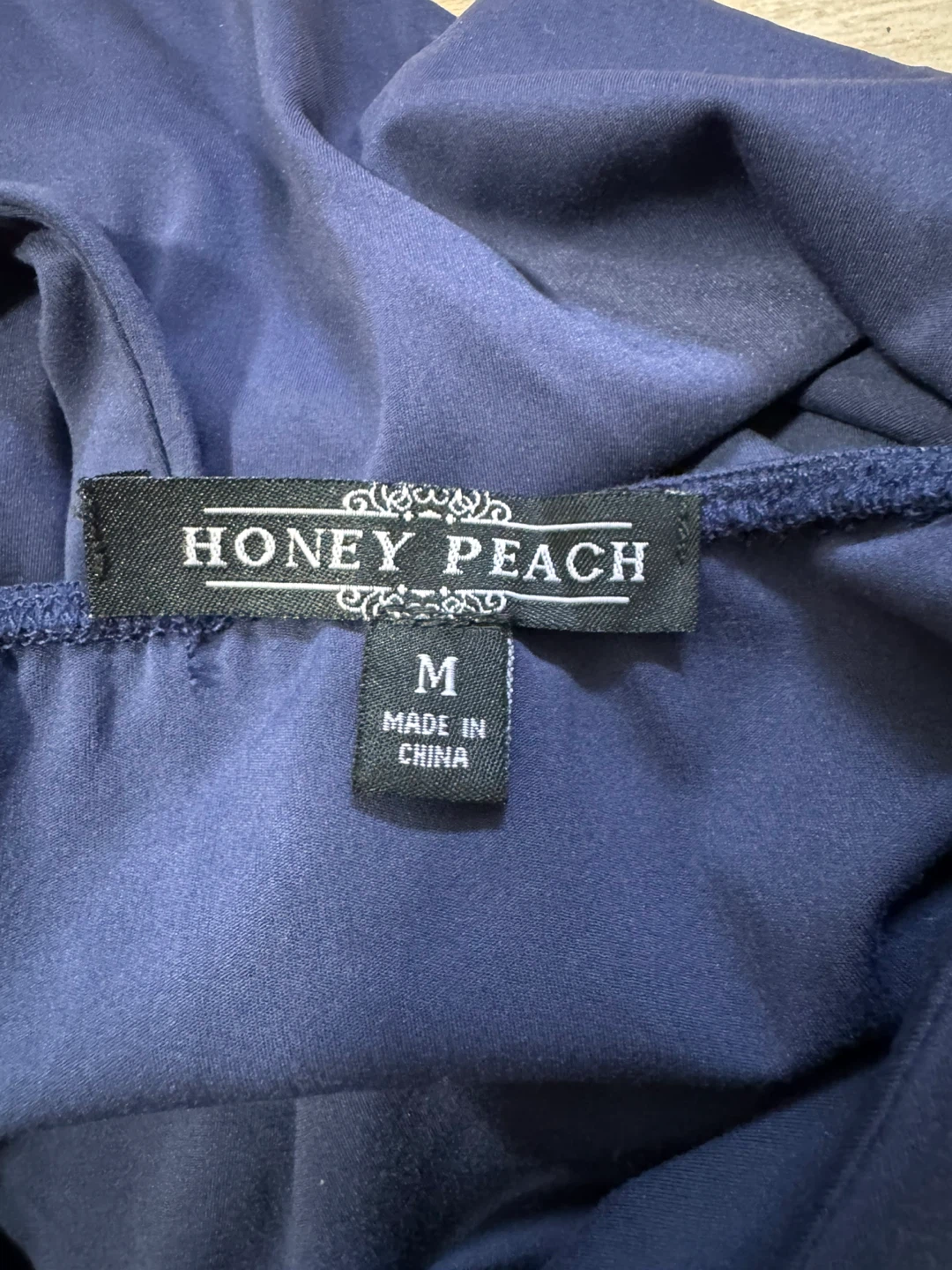 Honey Peach Navy Blue Dress - photo 3