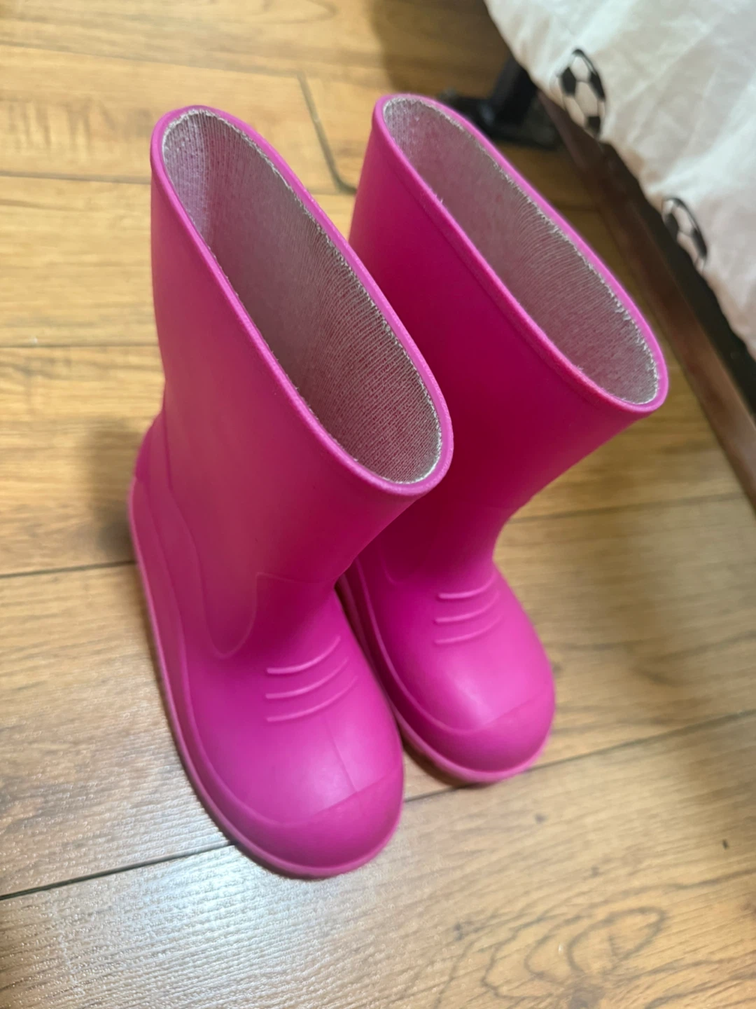 Pink Rubber Rain Boots