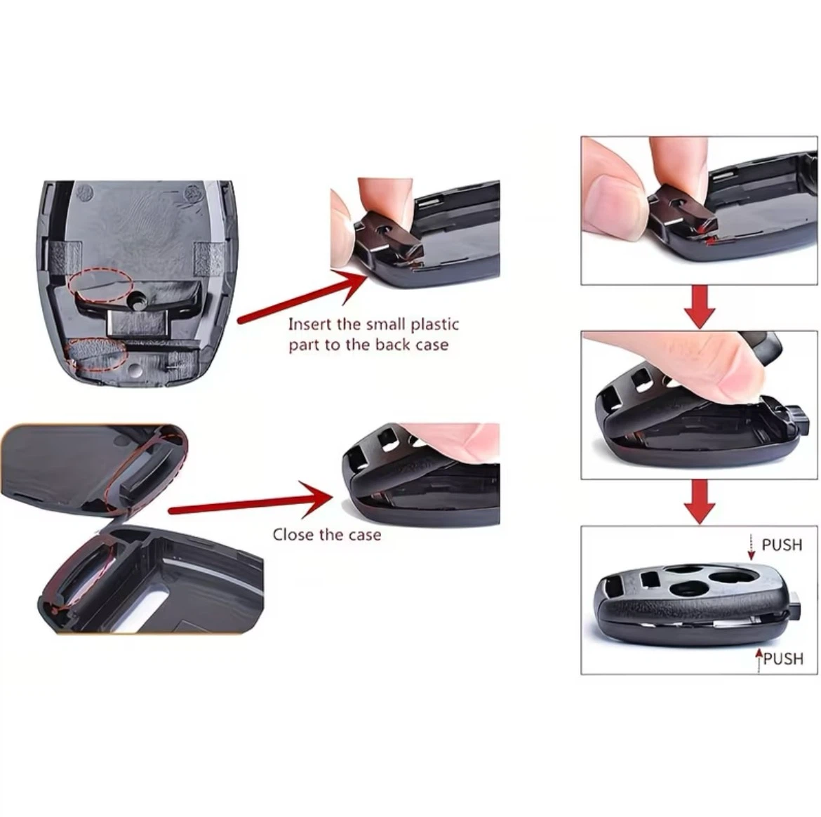 Remote Honda civic crv accord Key Fob Replacement Shell Case - photo 2