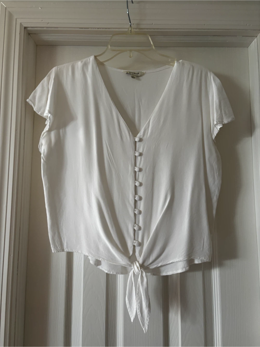 White crop top