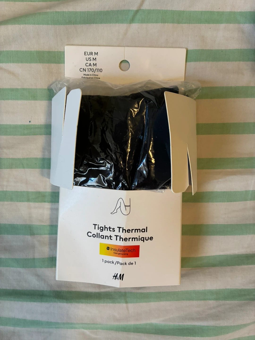 Thermal black tights