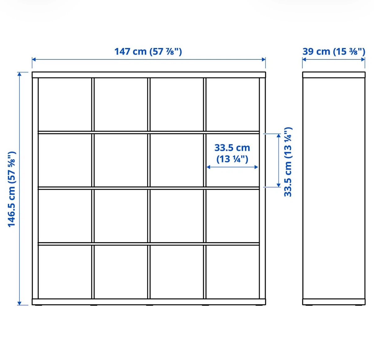 IKEA KALLAX Shelving Unit - Black-Brown - photo 3
