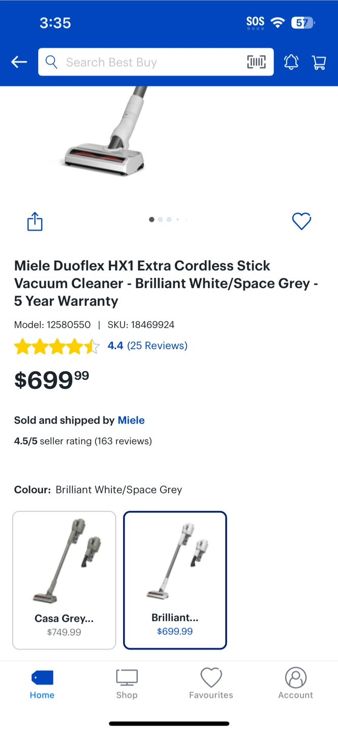 Miele Duoflex HX1 Extra Cordless Stick Vacuum Cleaner- Open Box - photo 4