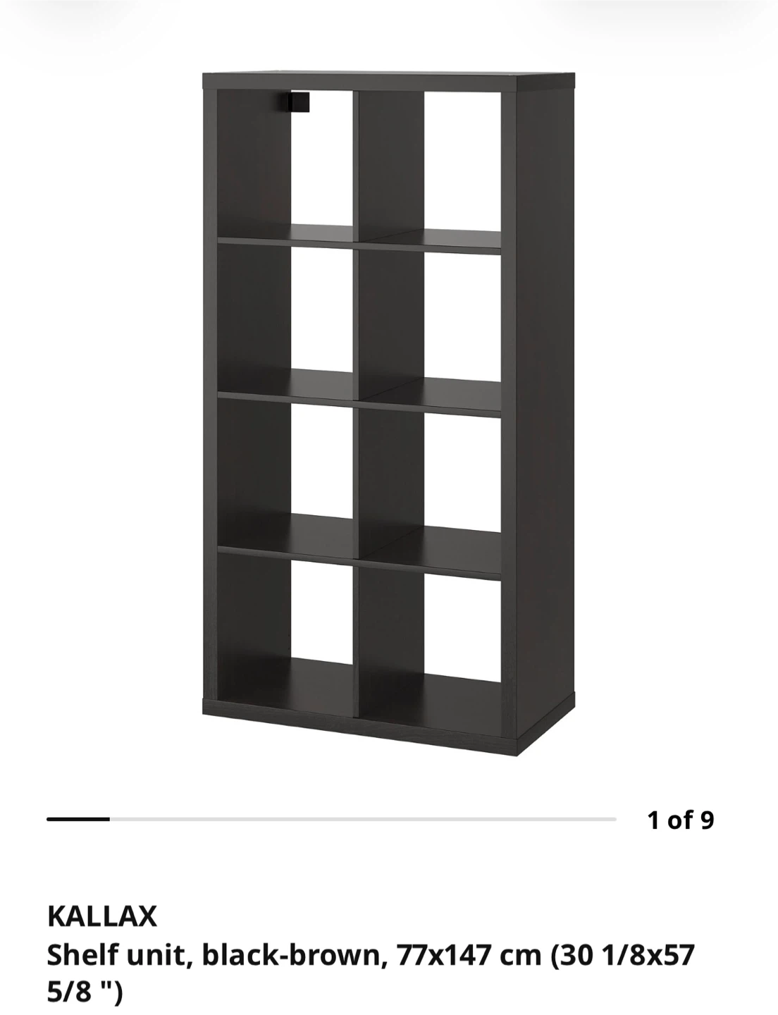 IKEA KALLAX Shelf Unit - Grey - photo 3