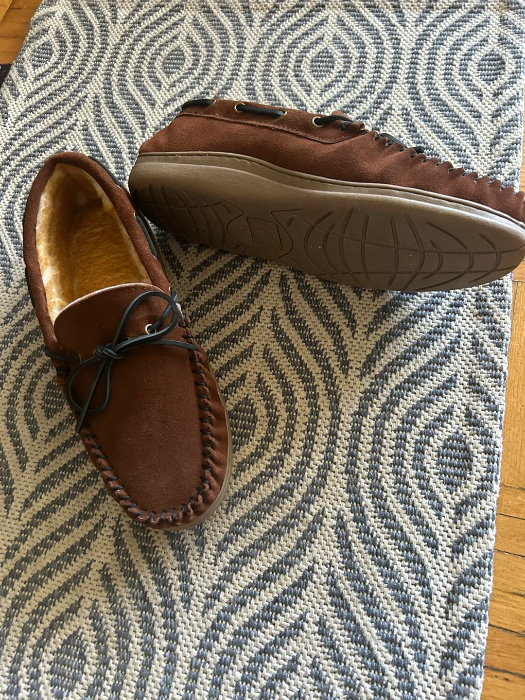 SoftMoc Men's Brown Moccasin Slippers Size 12 - photo 2