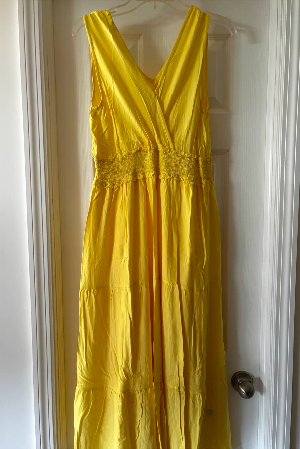 Yellow Sleeveless Maxi Dress