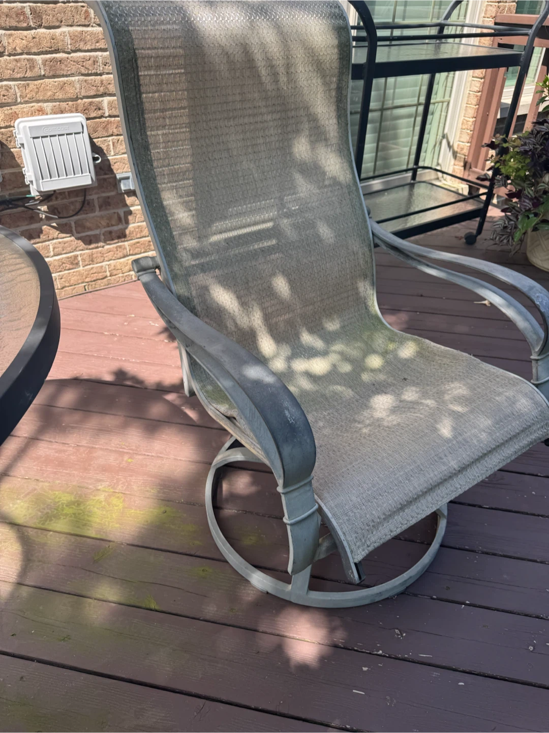 Glass Top Patio Dining Set with 6 Chairs - photo 4