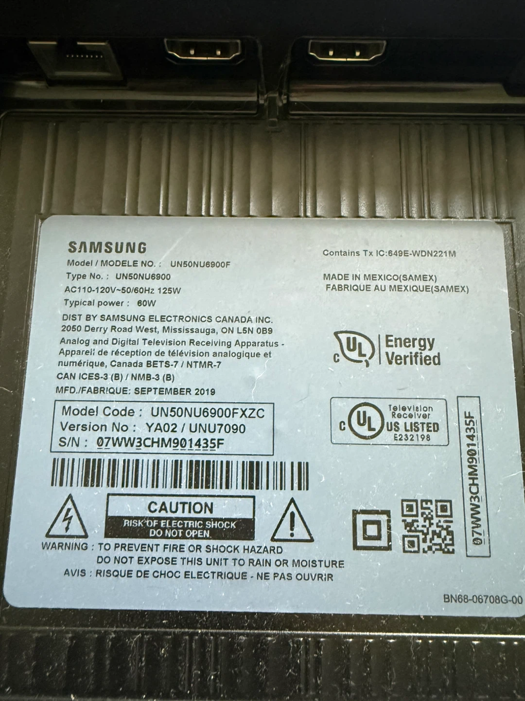 Samsung 50" NU6900 Smart 4K UHD TV - photo 5