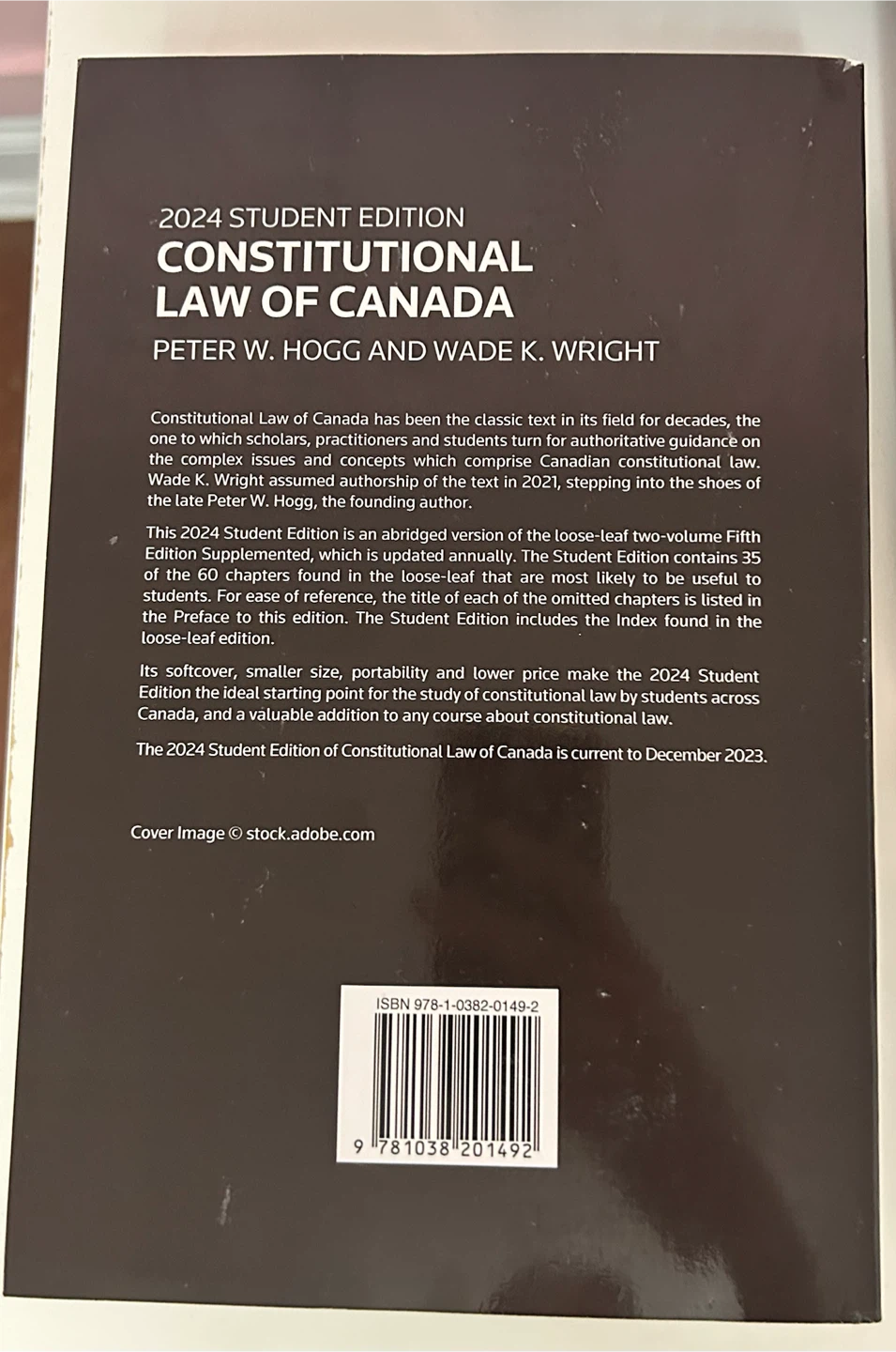 Constitutional Law of Canada: 2024 Student Edition - photo 2