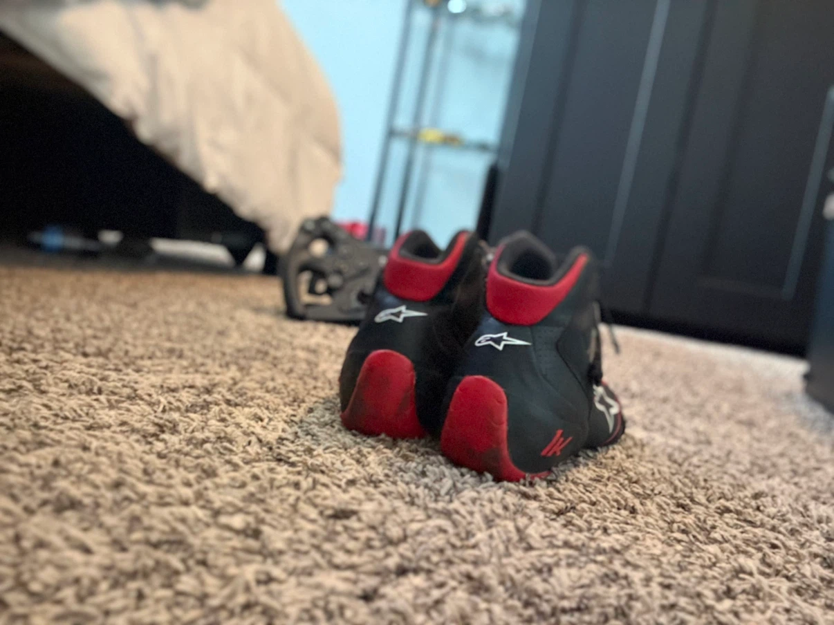 Alpinestars Black and Red Tech-1 K karting boots - photo 2