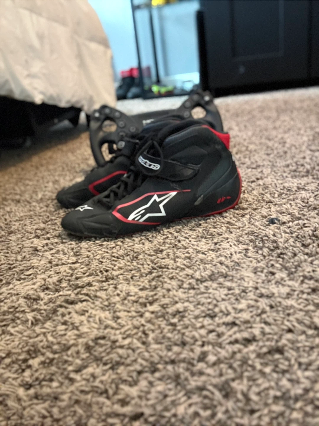 Alpinestars Black and Red Tech-1 K karting boots - photo 3