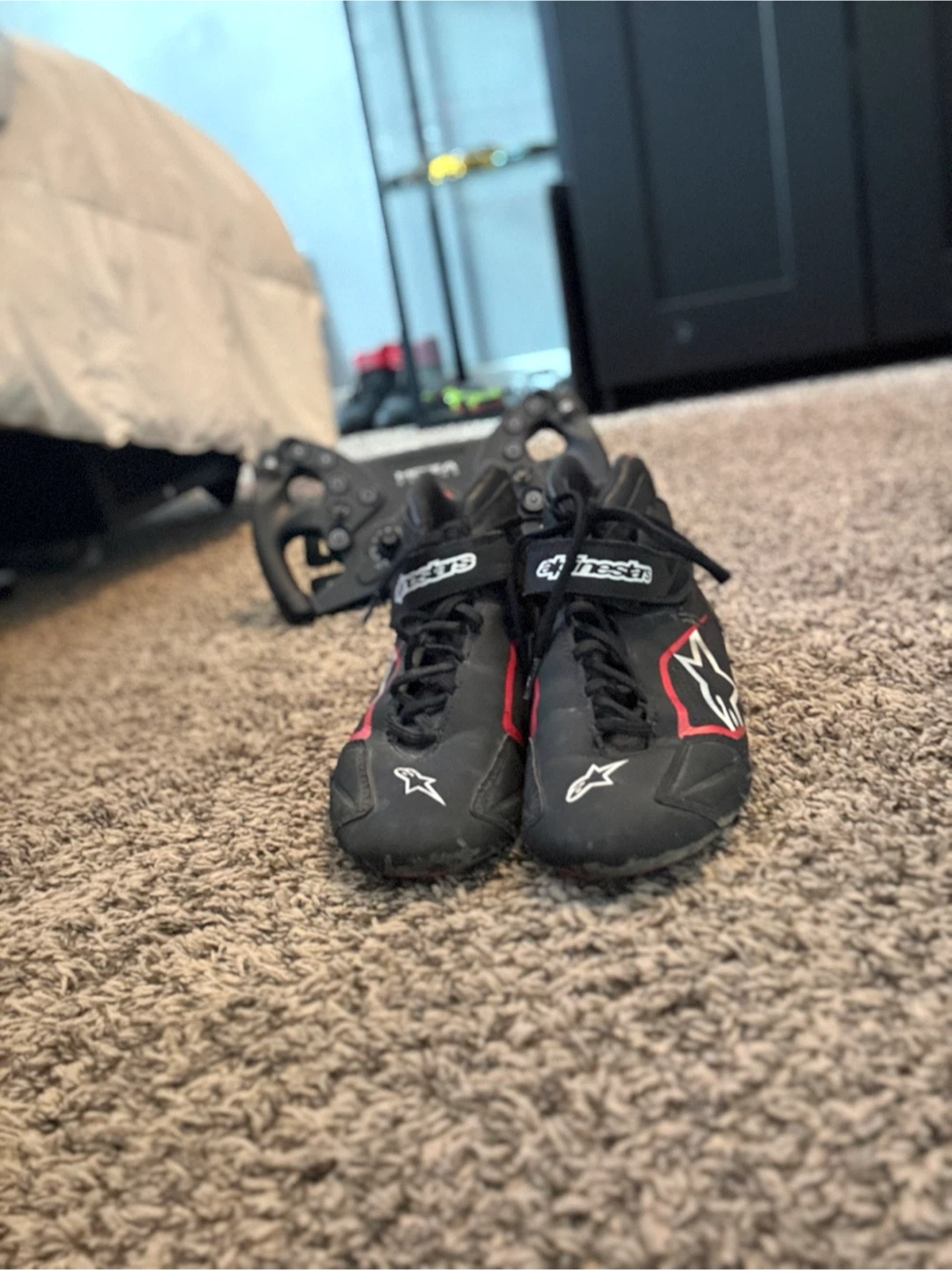 Alpinestars Black and Red Tech-1 K karting boots - photo 4