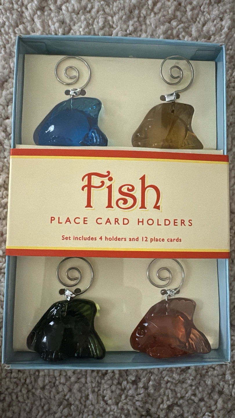 Fish Place Card Holders - Set of 4