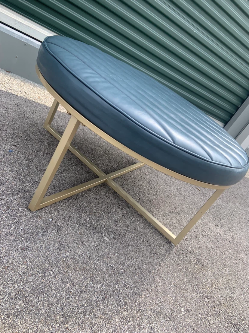 Round Tufted Ottoman Coffee Table