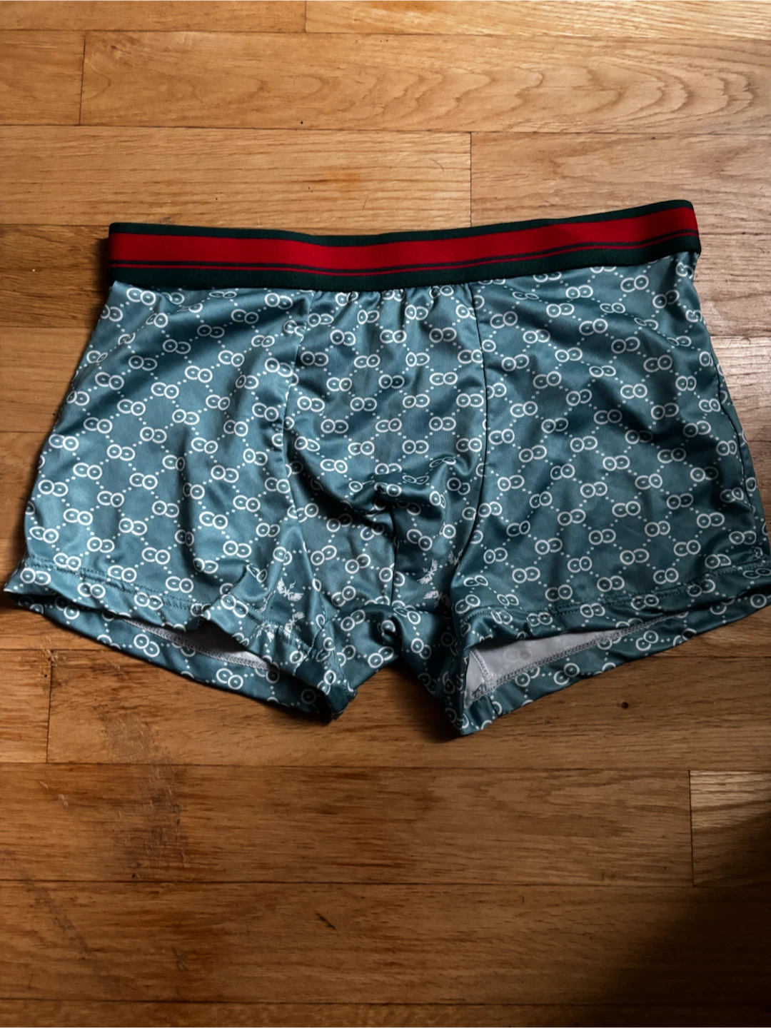 Gucci pattern teal boxer briefs