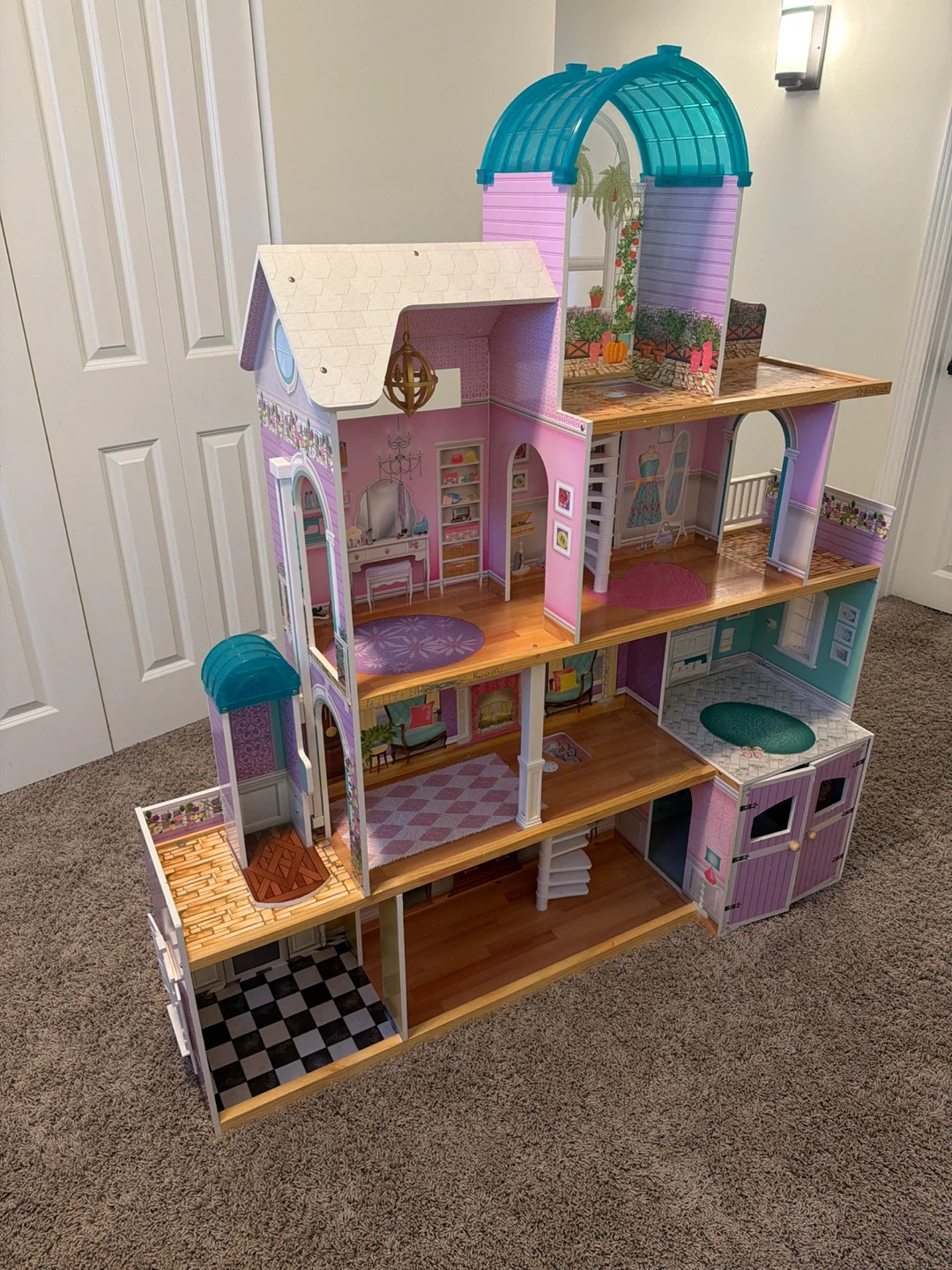 Large Dollhouse with Furniture
