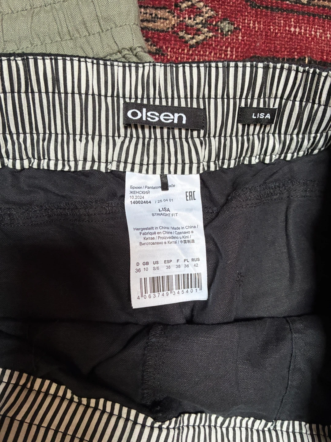 Linen blend pants x2 - photo 2