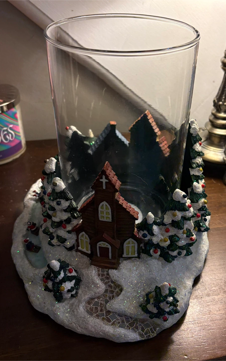✨✨Christmas Village Glass Candle Holder - photo 2