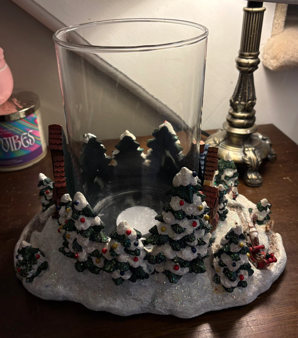 ✨✨Christmas Village Glass Candle Holder - photo 3