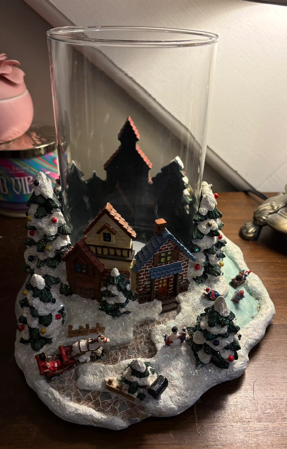 ✨✨Christmas Village Glass Candle Holder - photo 4