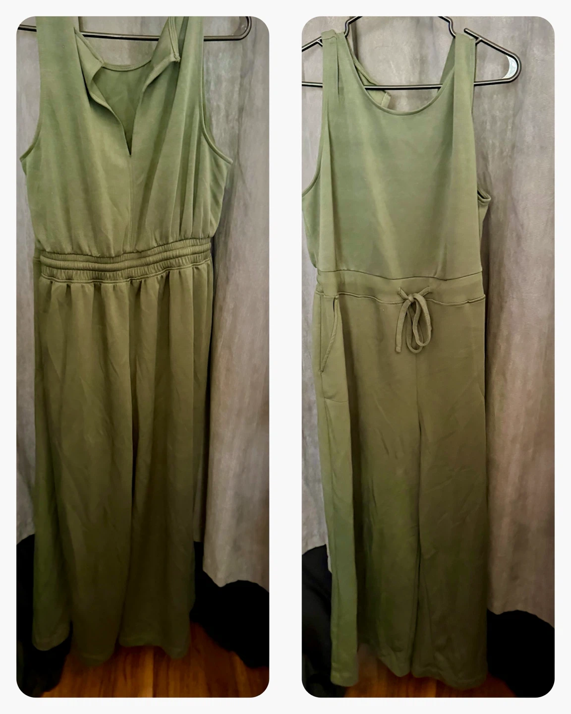 Lane Bryant size 2X  Olive Green Sleeveless Jumpsuit