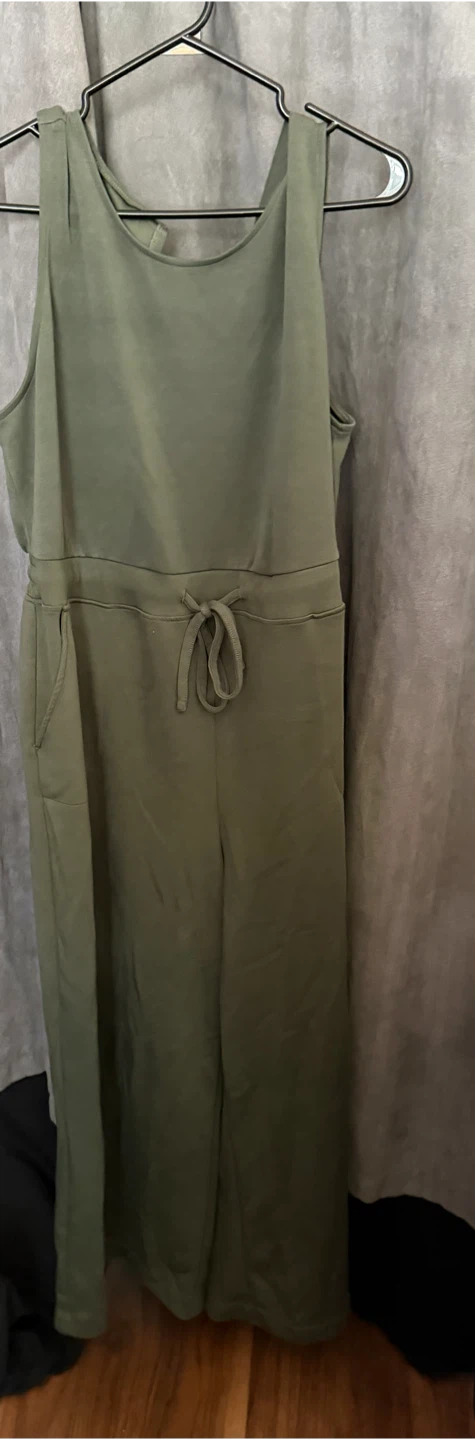 Lane Bryant size 2X  Olive Green Sleeveless Jumpsuit - photo 2