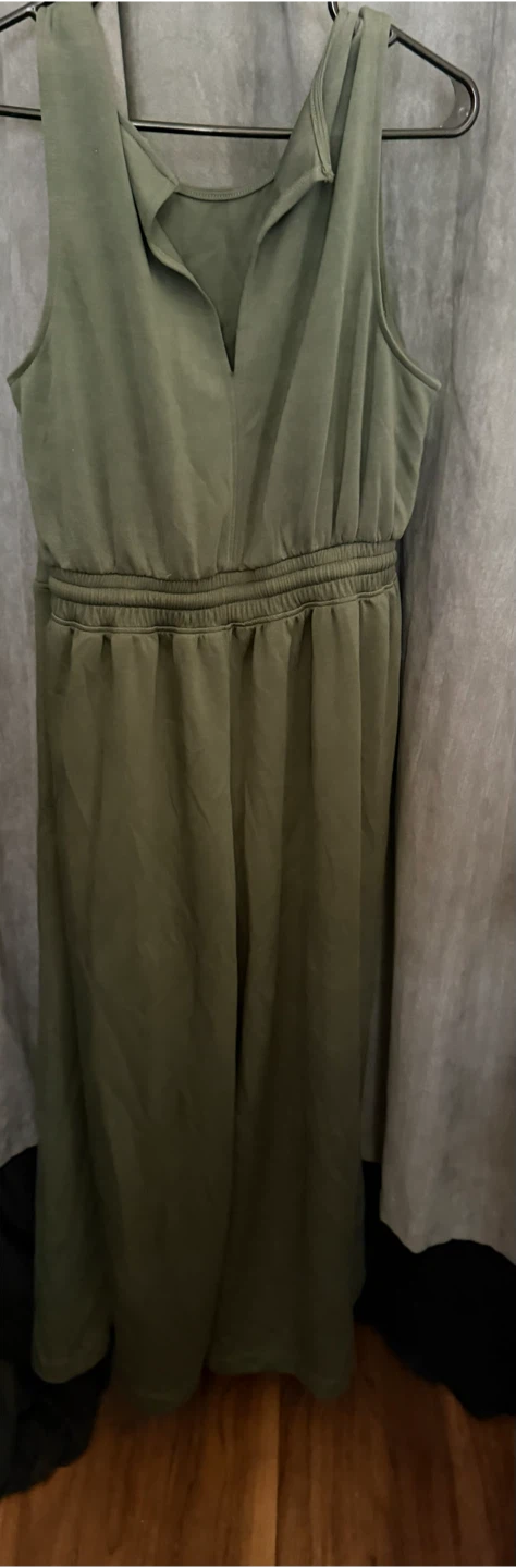 Lane Bryant size 2X  Olive Green Sleeveless Jumpsuit - photo 4