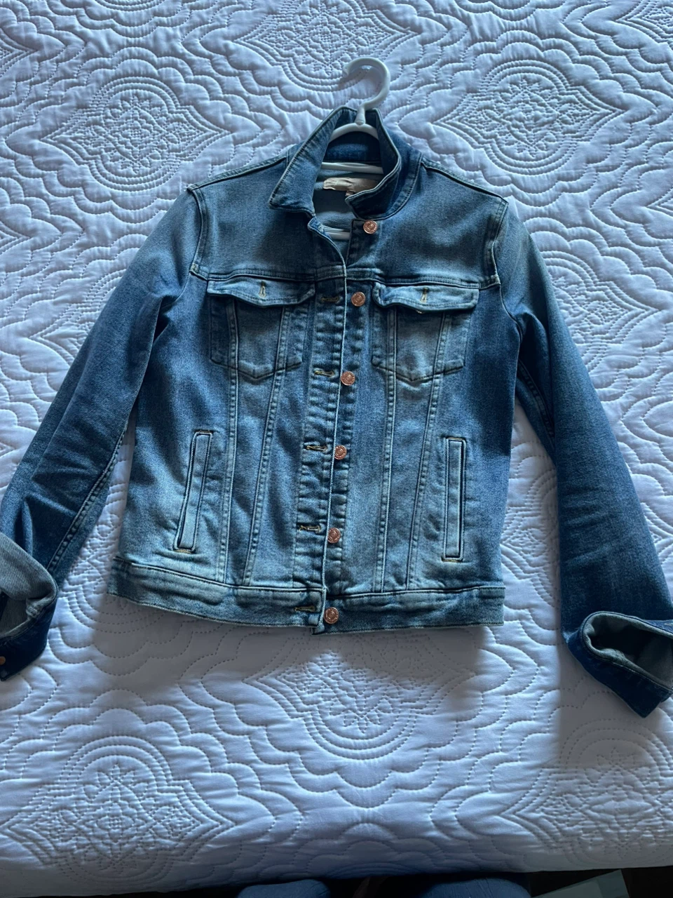 7 For All Mankind Luxe Vintage Denim Jacket Size M
