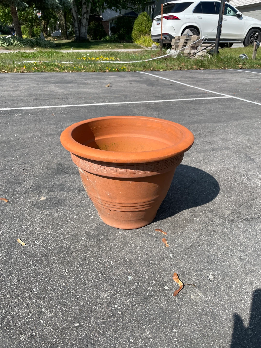 Terracotta Flower Pot - Cracked