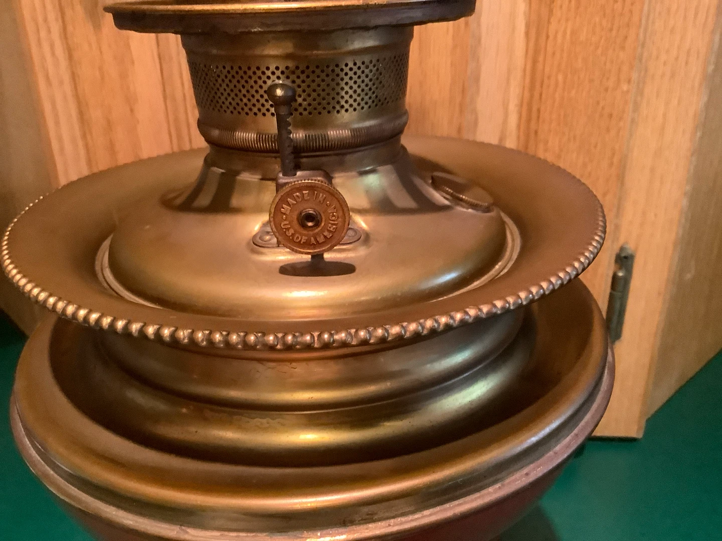 Antique Victorian Parlor/Table Kerosene/Oil Lamp 🐞 - photo 2