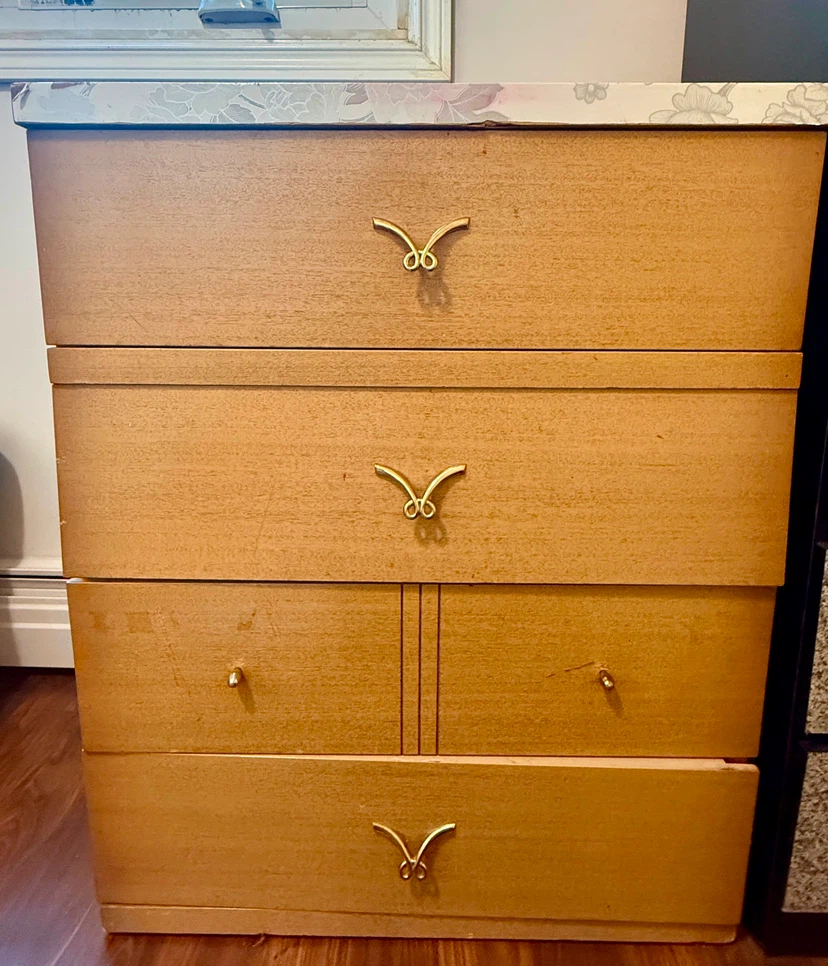 Urgent Moving Sale Dresser with Rose Decals