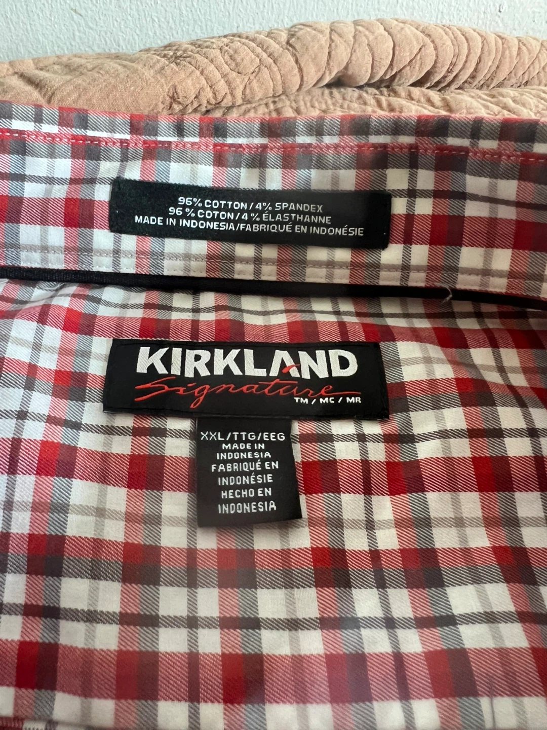 Kirkland Signature Men's Plaid Dress Shirt XXL - photo 2