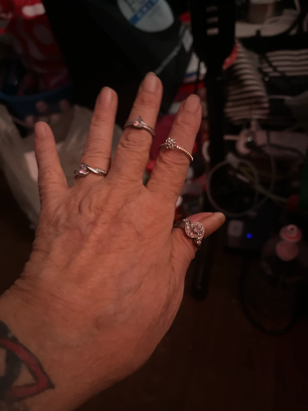 Lot of 4 Fashion Rings