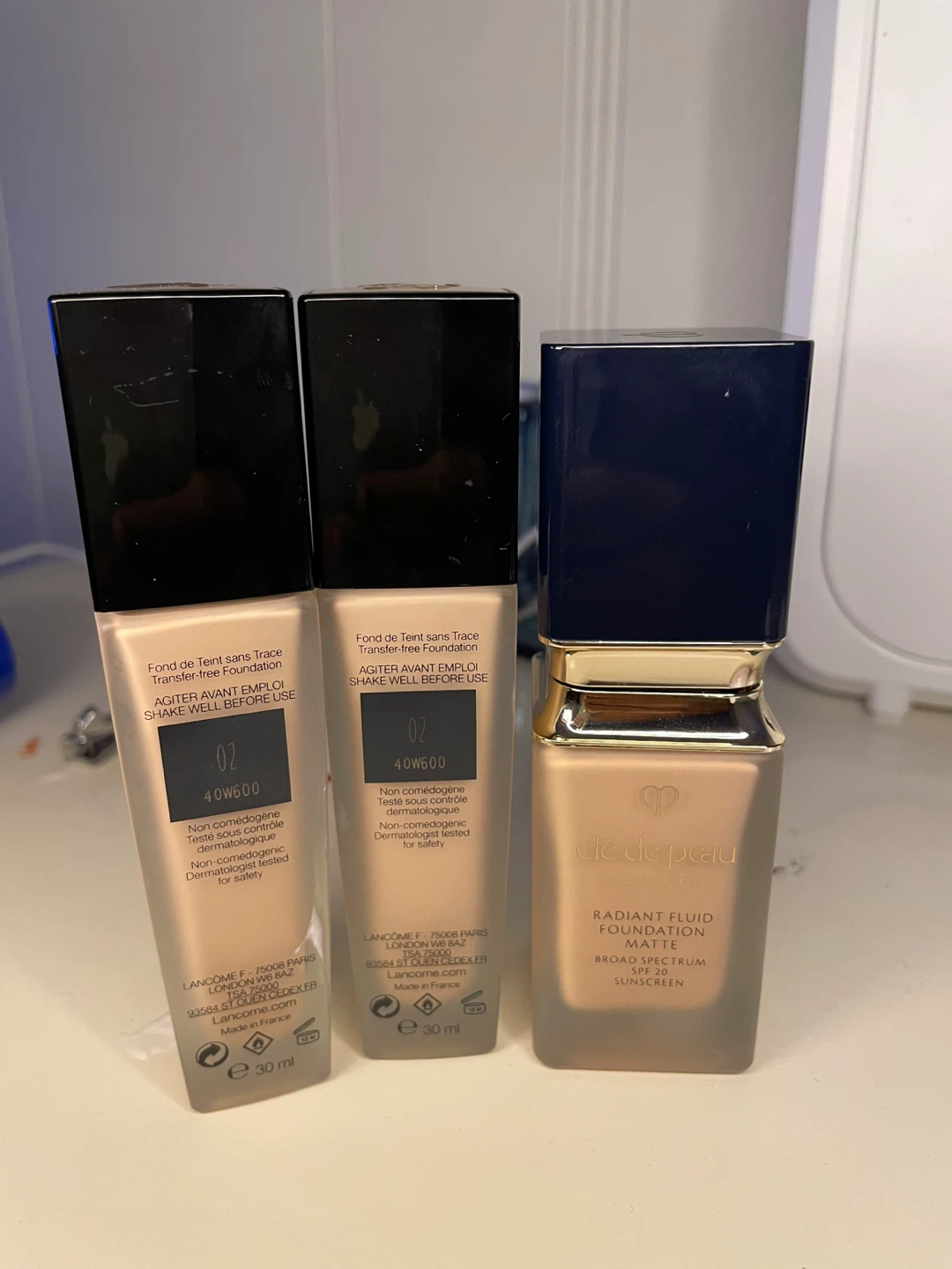 Lancome and Cle de Peau Foundation Set