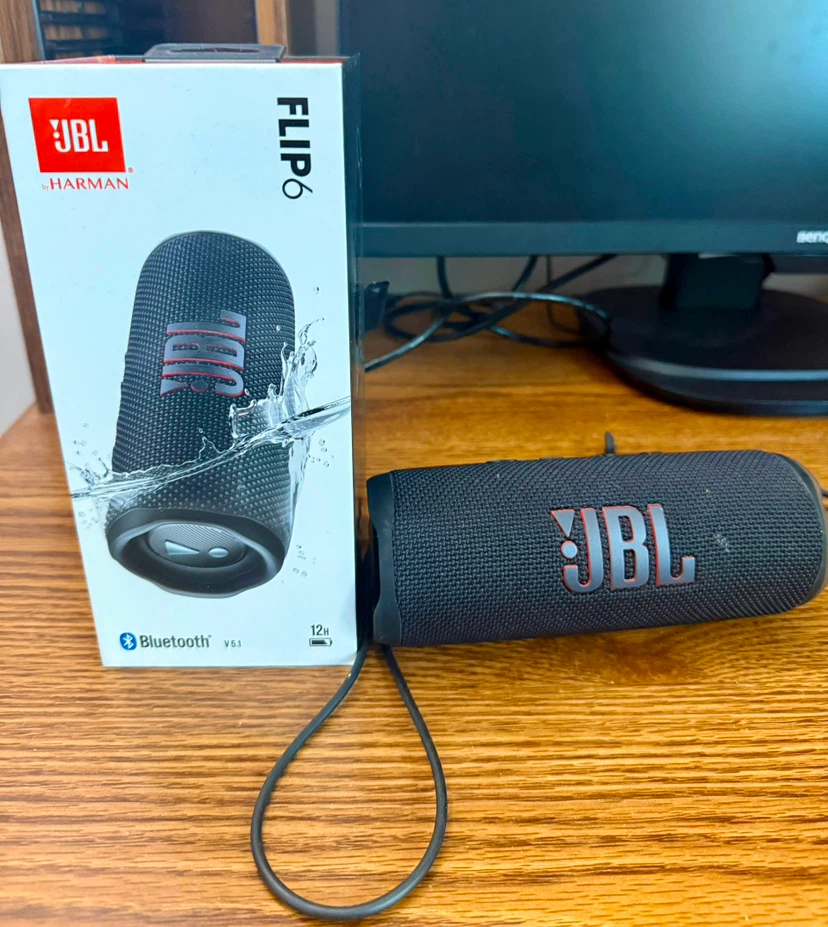 JBL Flip 6 Portable Waterproof Bluetooth Speaker With Box