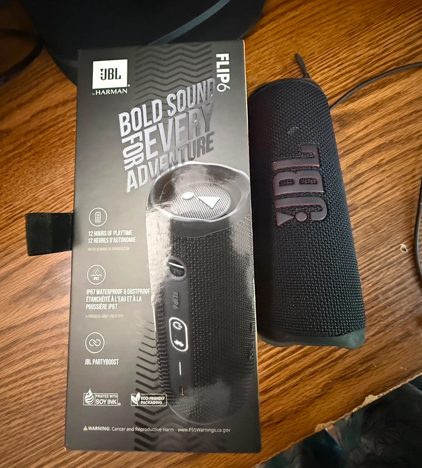 JBL Flip 6 Portable Waterproof Bluetooth Speaker With Box - photo 2