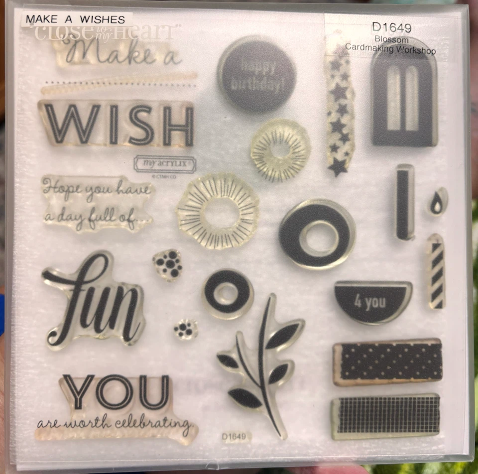 Close to My Heart "Make a Wish" Stamp Set D1649