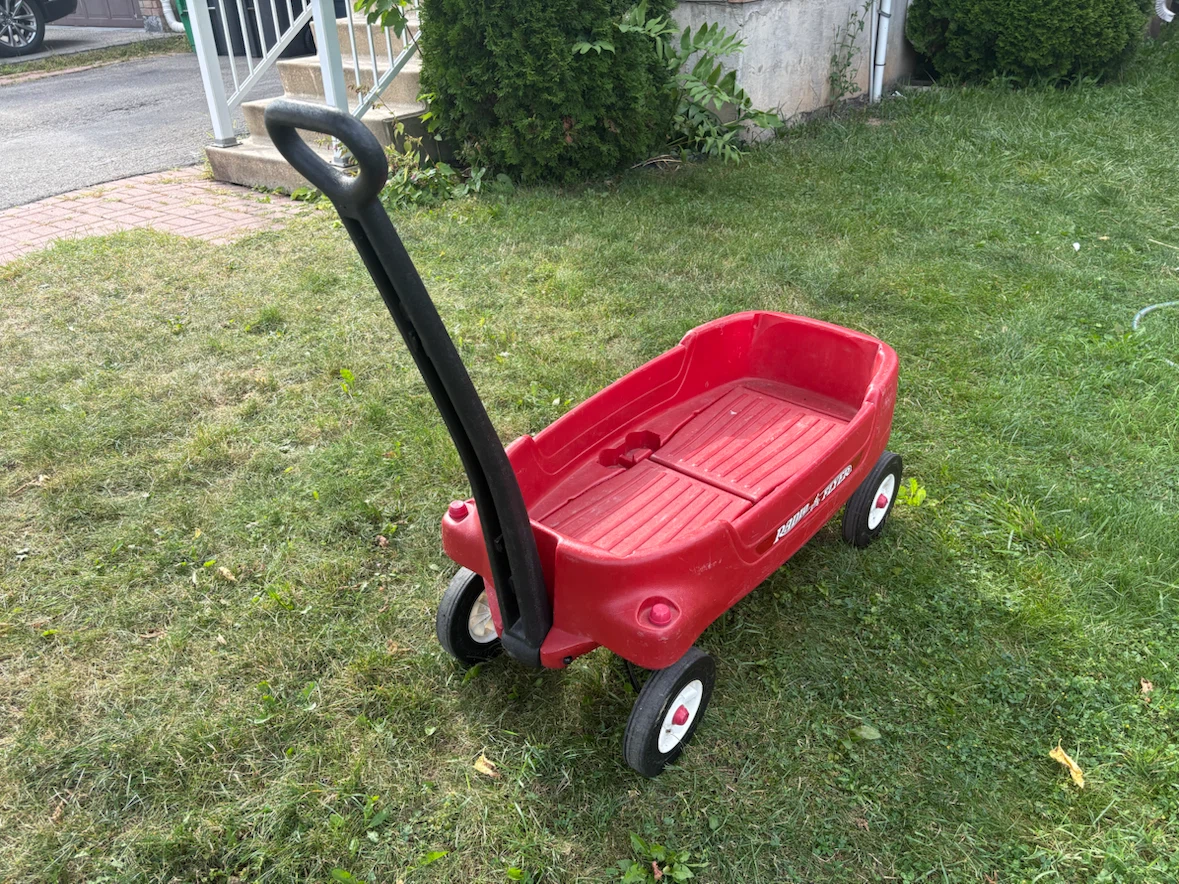 Radio Flyer Wagon with Seatbelts